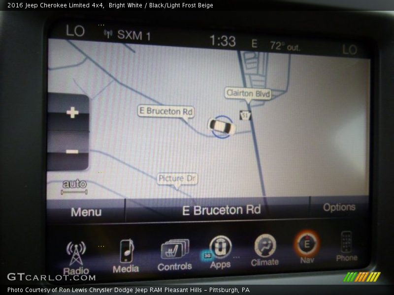 Bright White / Black/Light Frost Beige 2016 Jeep Cherokee Limited 4x4