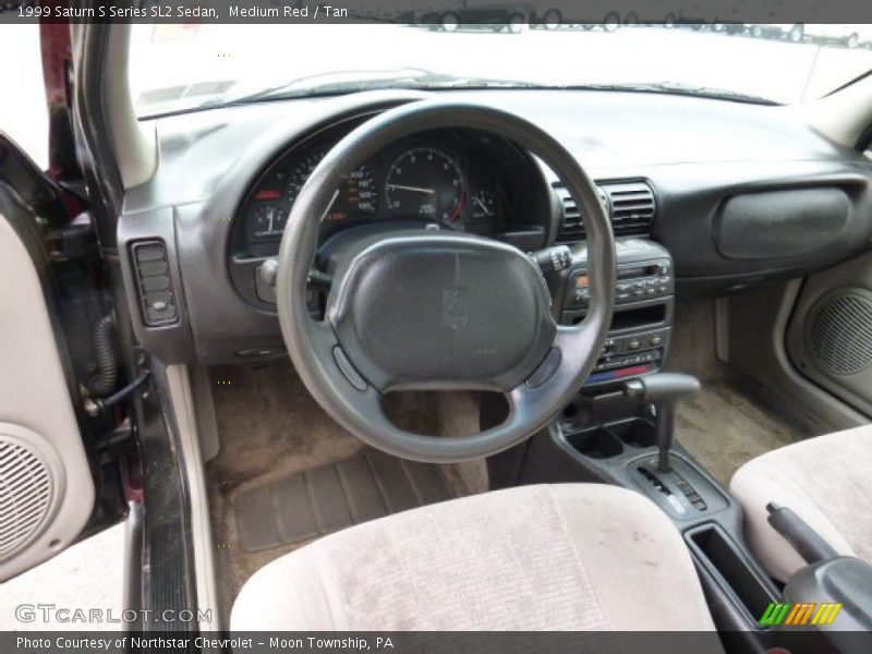 Medium Red / Tan 1999 Saturn S Series SL2 Sedan
