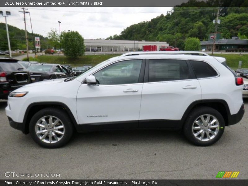 Bright White / Black 2016 Jeep Cherokee Limited 4x4