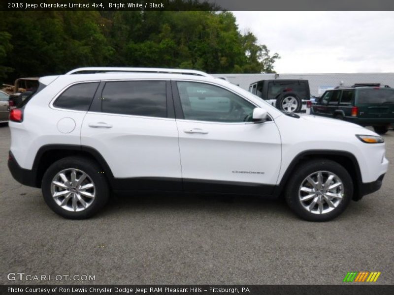 Bright White / Black 2016 Jeep Cherokee Limited 4x4