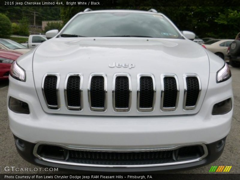 Bright White / Black 2016 Jeep Cherokee Limited 4x4