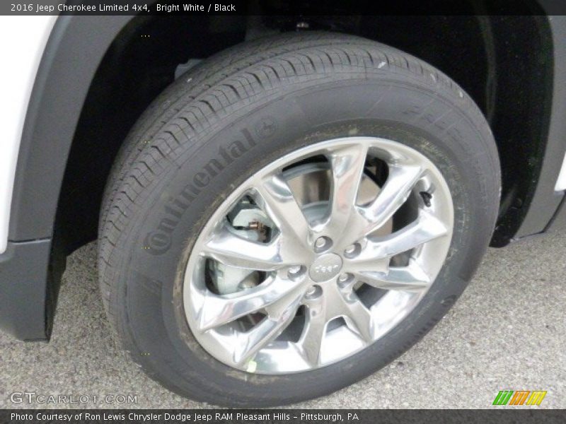 Bright White / Black 2016 Jeep Cherokee Limited 4x4
