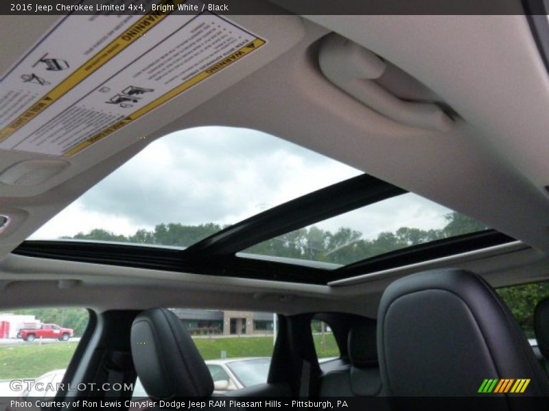 Bright White / Black 2016 Jeep Cherokee Limited 4x4