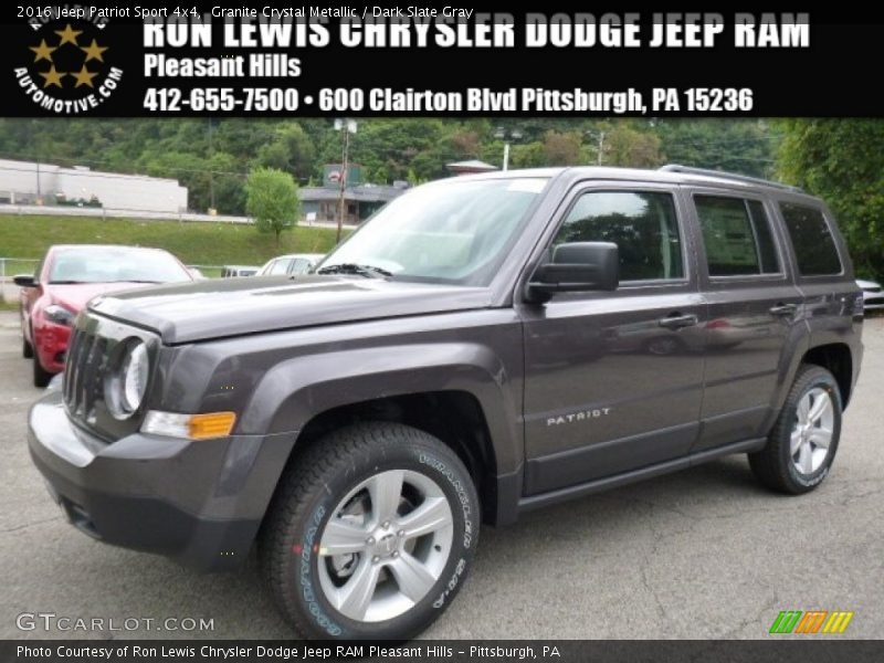 Granite Crystal Metallic / Dark Slate Gray 2016 Jeep Patriot Sport 4x4