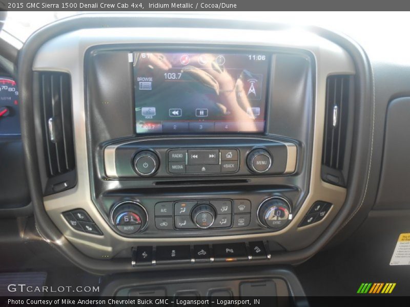 Iridium Metallic / Cocoa/Dune 2015 GMC Sierra 1500 Denali Crew Cab 4x4