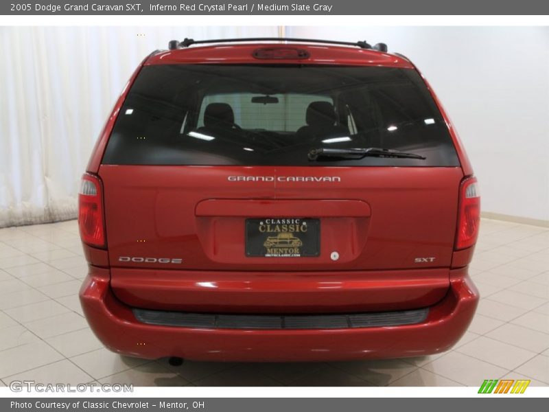 Inferno Red Crystal Pearl / Medium Slate Gray 2005 Dodge Grand Caravan SXT