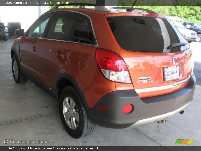 Sunburst Orange / Tan 2008 Saturn VUE XE