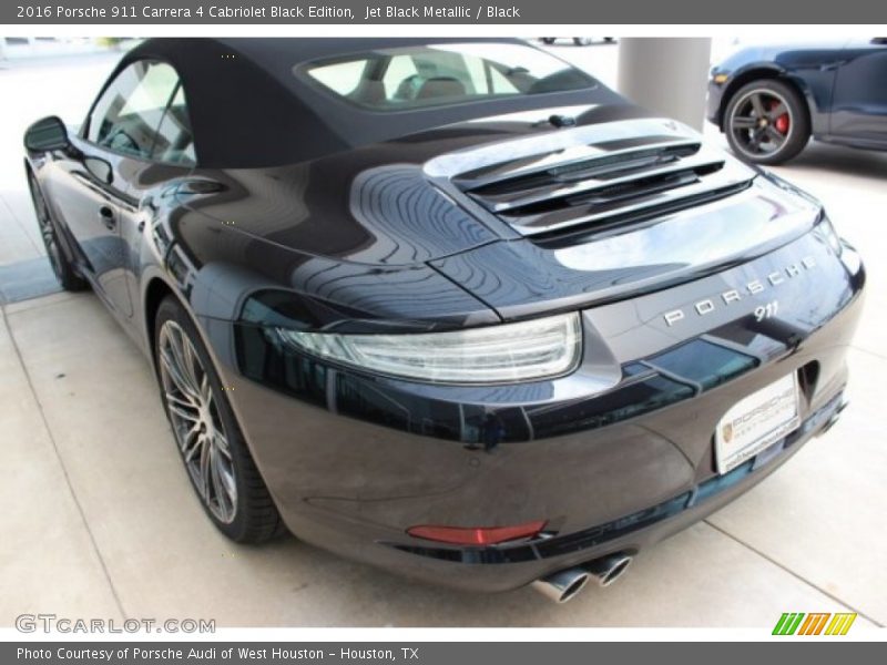 Jet Black Metallic / Black 2016 Porsche 911 Carrera 4 Cabriolet Black Edition