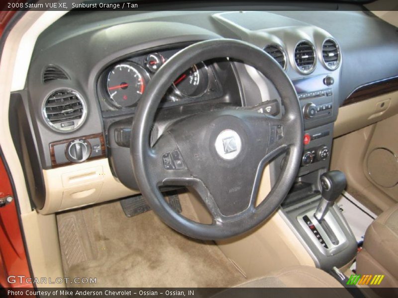 Sunburst Orange / Tan 2008 Saturn VUE XE