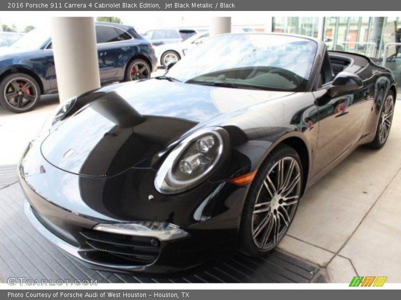 Front 3/4 View of 2016 911 Carrera 4 Cabriolet Black Edition