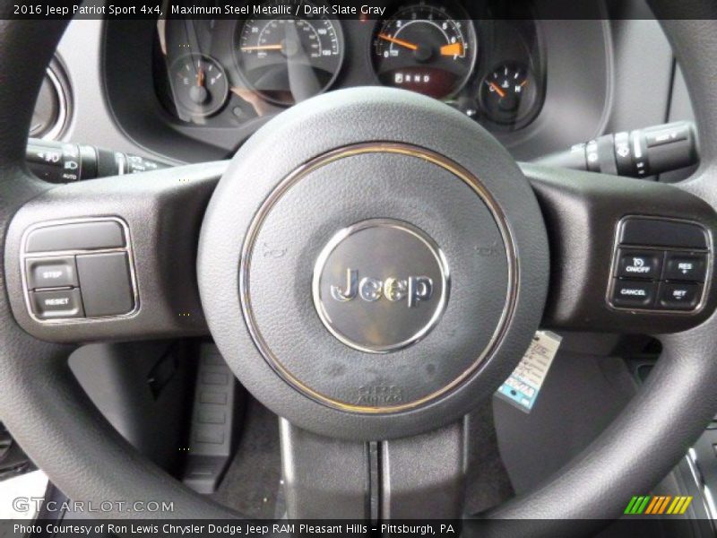 Maximum Steel Metallic / Dark Slate Gray 2016 Jeep Patriot Sport 4x4