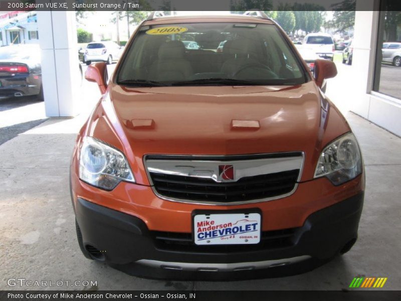 Sunburst Orange / Tan 2008 Saturn VUE XE