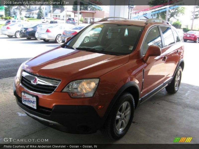Sunburst Orange / Tan 2008 Saturn VUE XE