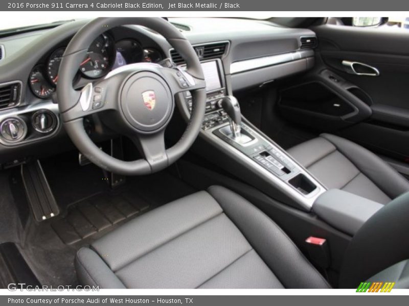 Black Interior - 2016 911 Carrera 4 Cabriolet Black Edition 