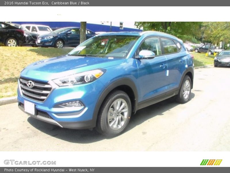 Caribbean Blue / Black 2016 Hyundai Tucson Eco