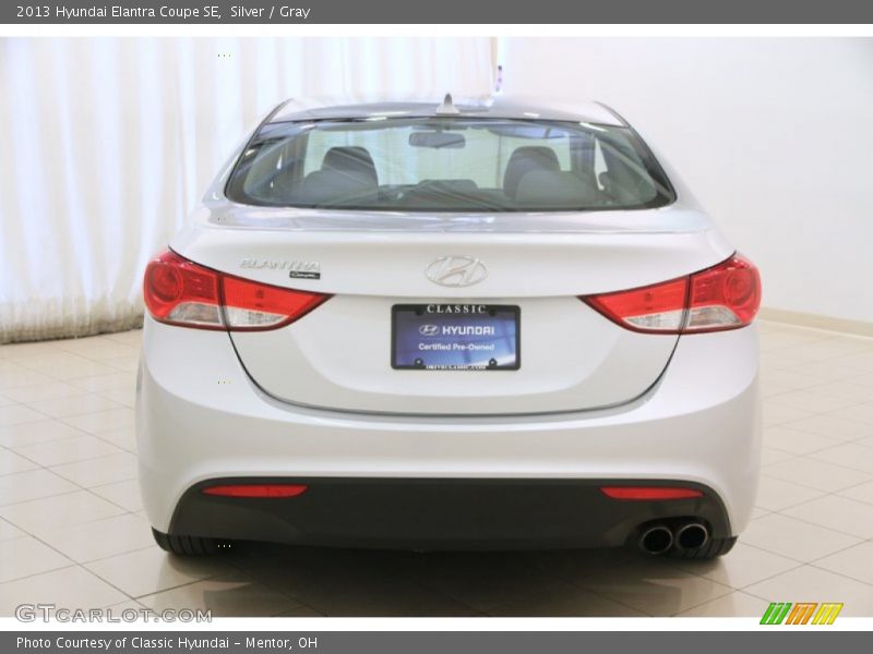Silver / Gray 2013 Hyundai Elantra Coupe SE