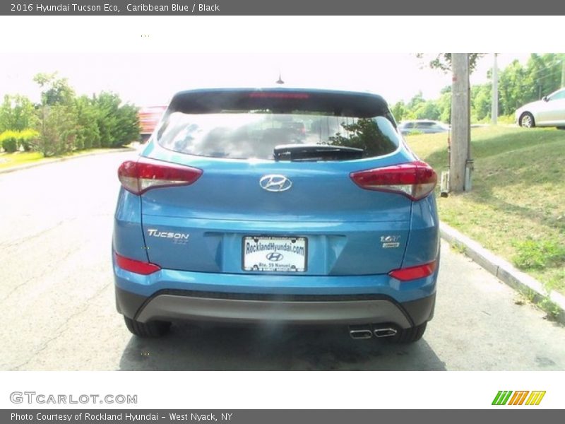 Caribbean Blue / Black 2016 Hyundai Tucson Eco