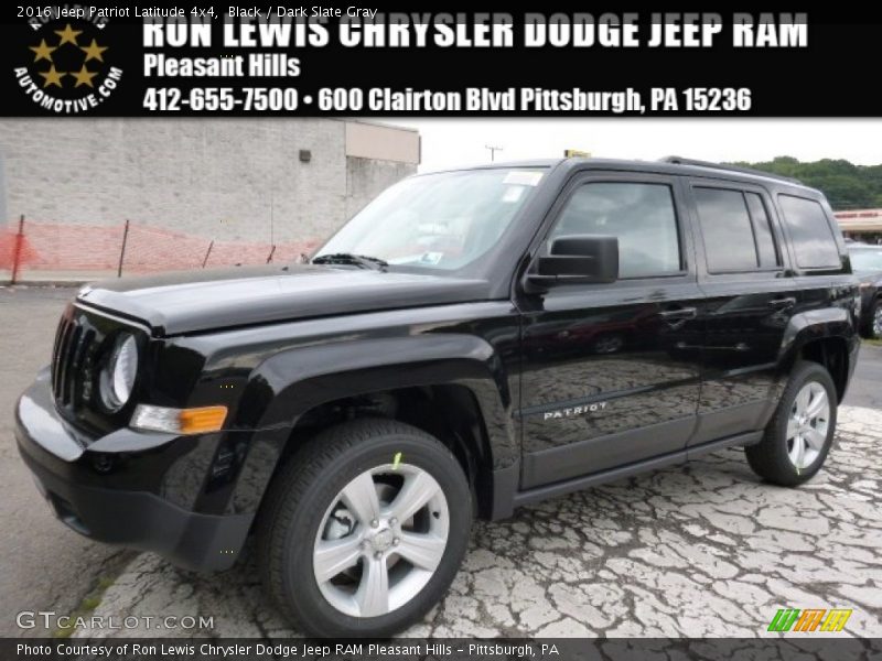 Black / Dark Slate Gray 2016 Jeep Patriot Latitude 4x4