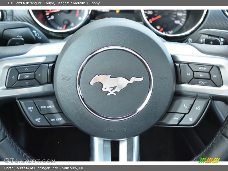 Magnetic Metallic / Ebony 2016 Ford Mustang V6 Coupe