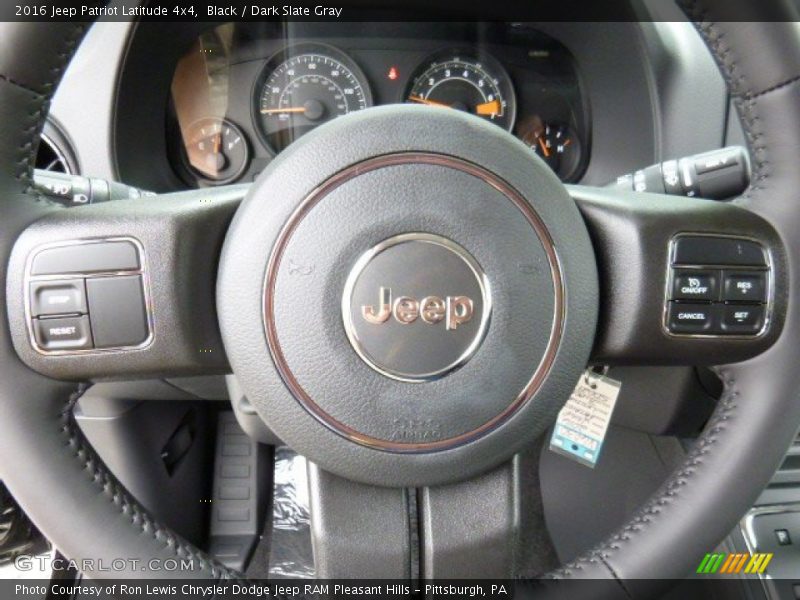 Black / Dark Slate Gray 2016 Jeep Patriot Latitude 4x4