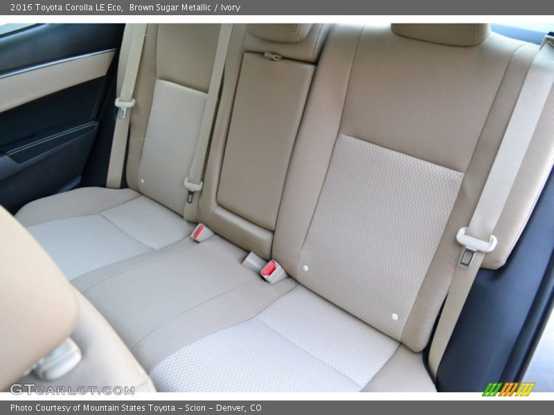 Rear Seat of 2016 Corolla LE Eco