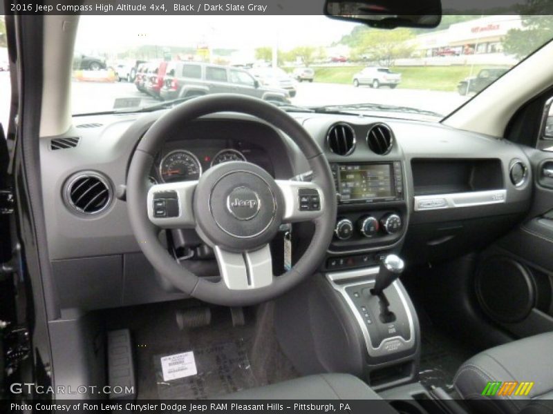Dashboard of 2016 Compass High Altitude 4x4