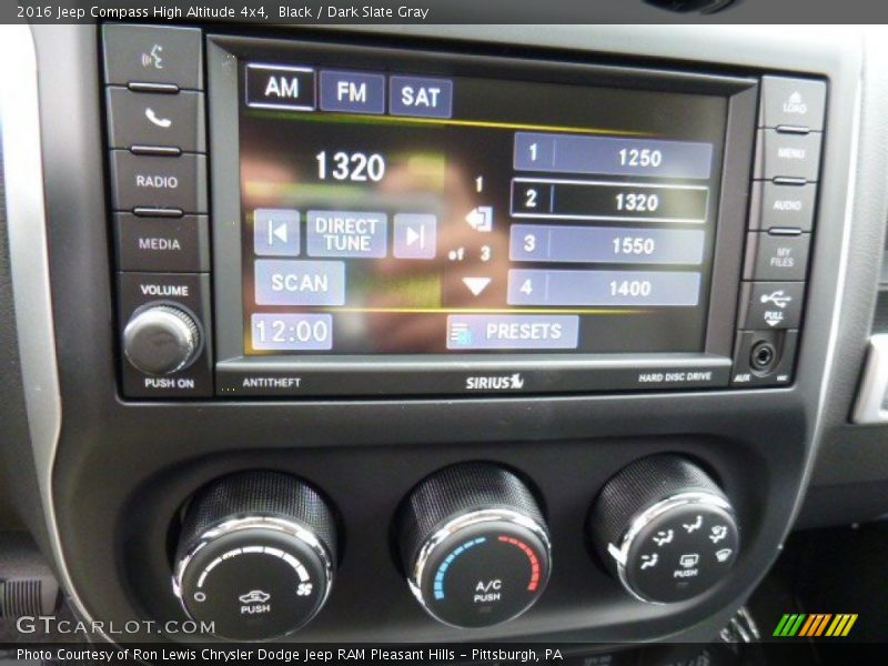 Black / Dark Slate Gray 2016 Jeep Compass High Altitude 4x4
