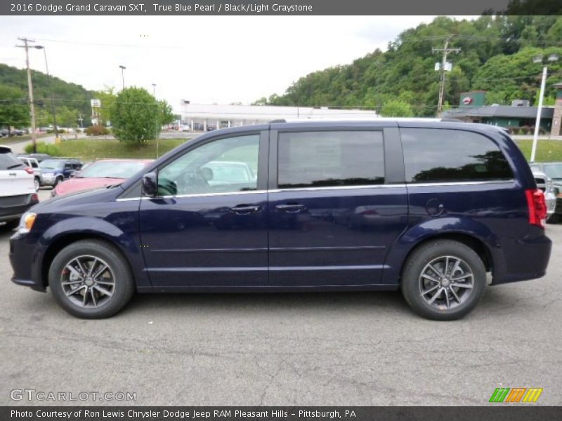  2016 Grand Caravan SXT True Blue Pearl