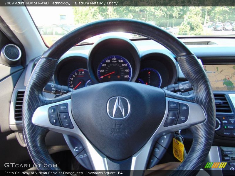 Palladium Metallic / Ebony 2009 Acura RDX SH-AWD Technology