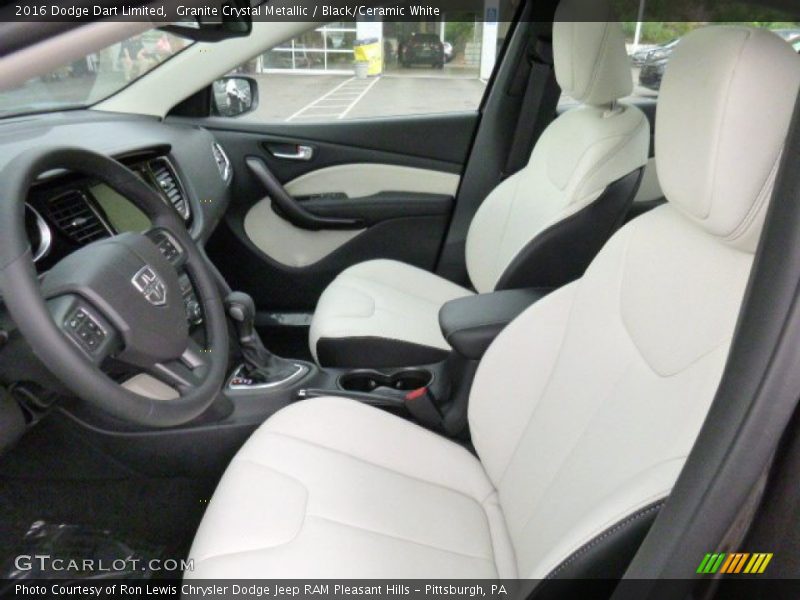  2016 Dart Limited Black/Ceramic White Interior
