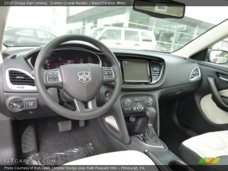 Black/Ceramic White Interior - 2016 Dart Limited 