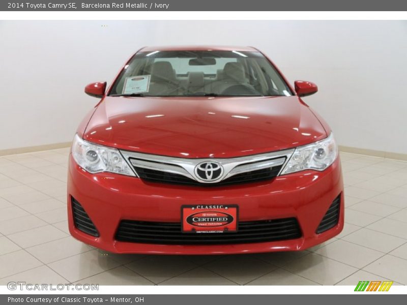 Barcelona Red Metallic / Ivory 2014 Toyota Camry SE