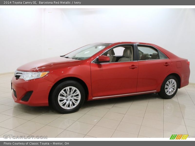 Barcelona Red Metallic / Ivory 2014 Toyota Camry SE