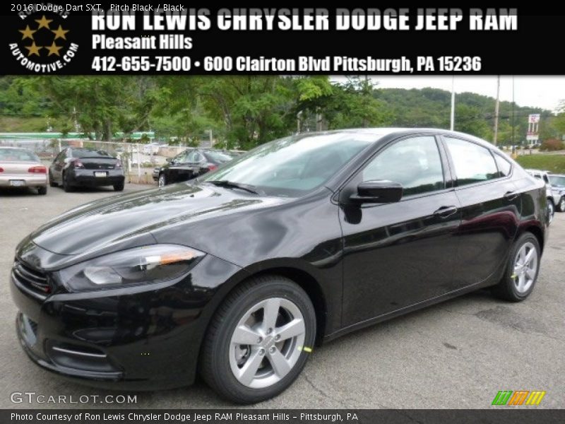 Pitch Black / Black 2016 Dodge Dart SXT