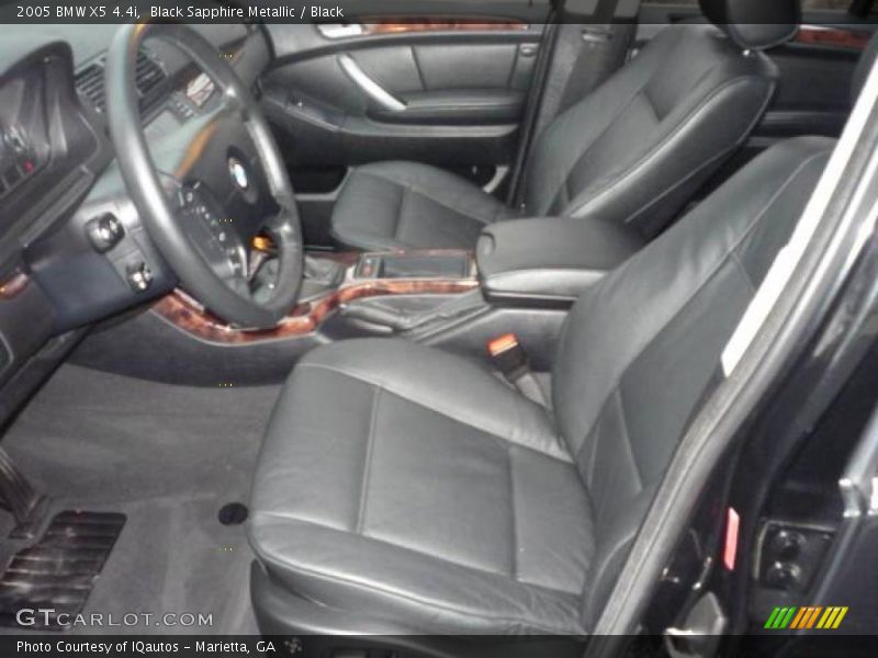 Black Sapphire Metallic / Black 2005 BMW X5 4.4i