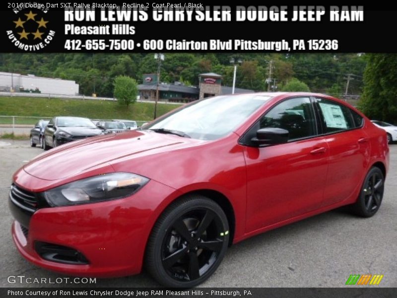 Redline 2 Coat Pearl / Black 2016 Dodge Dart SXT Rallye Blacktop