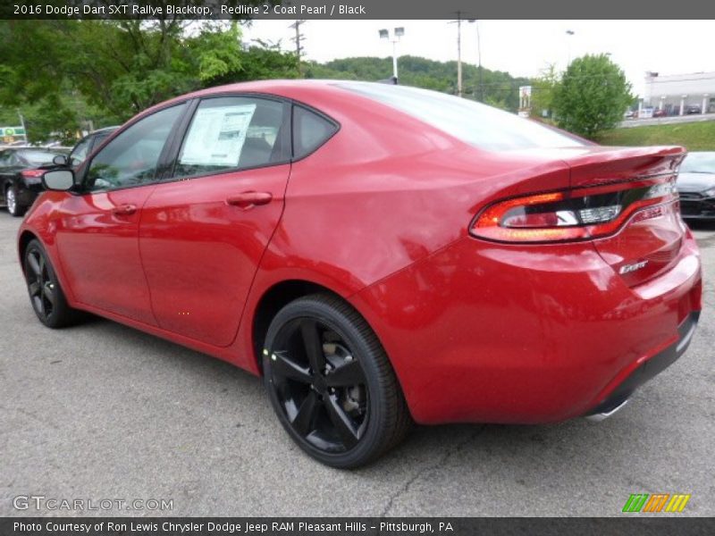 Redline 2 Coat Pearl / Black 2016 Dodge Dart SXT Rallye Blacktop
