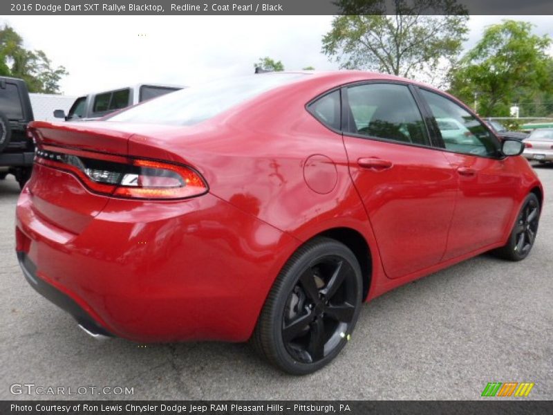Redline 2 Coat Pearl / Black 2016 Dodge Dart SXT Rallye Blacktop