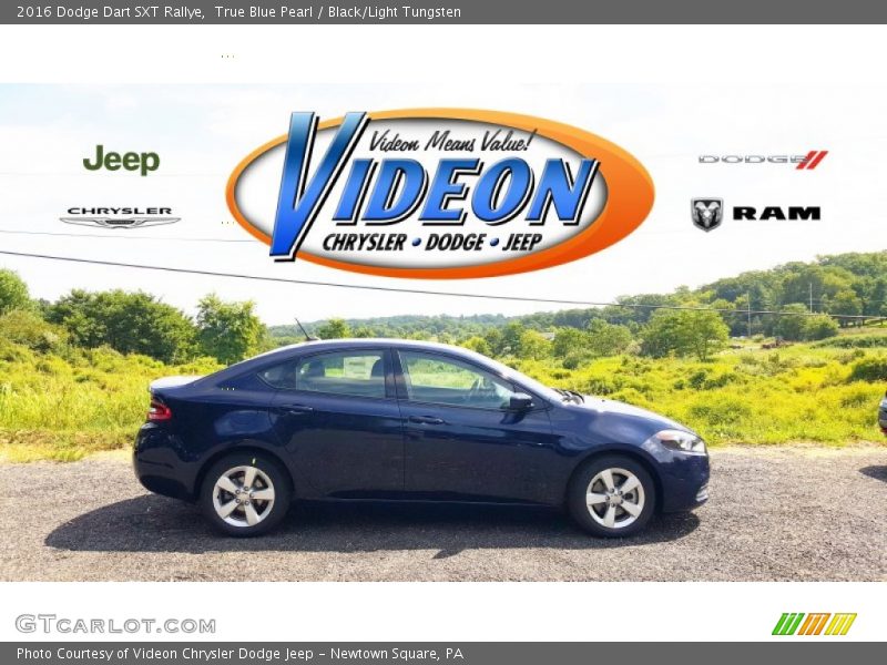 True Blue Pearl / Black/Light Tungsten 2016 Dodge Dart SXT Rallye