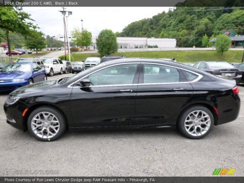 Black / Black 2016 Chrysler 200 C AWD