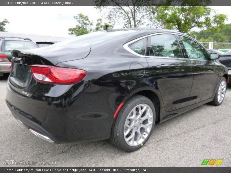 Black / Black 2016 Chrysler 200 C AWD