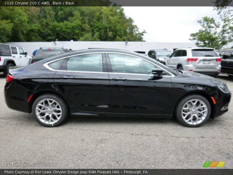 Black / Black 2016 Chrysler 200 C AWD