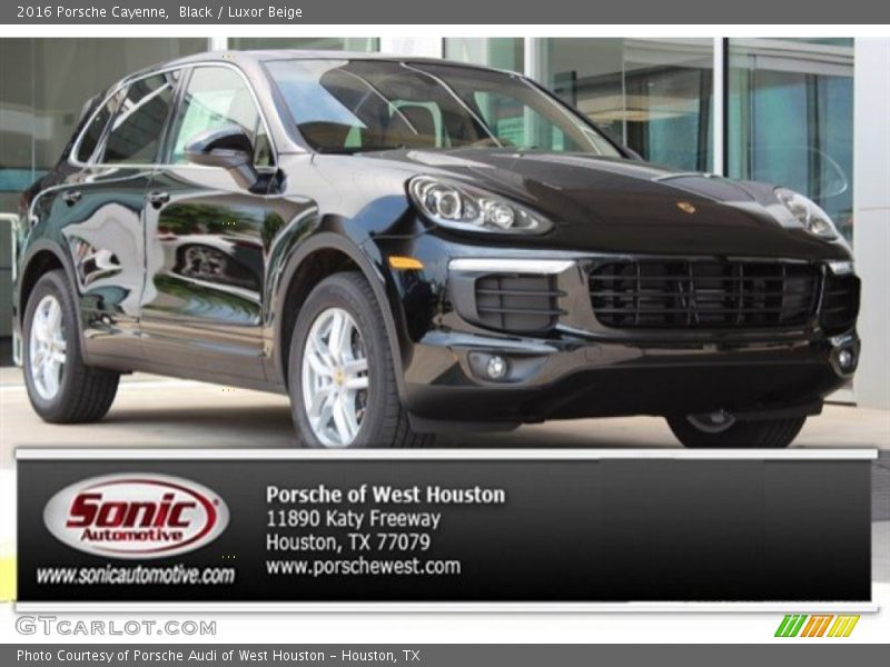 Black / Luxor Beige 2016 Porsche Cayenne