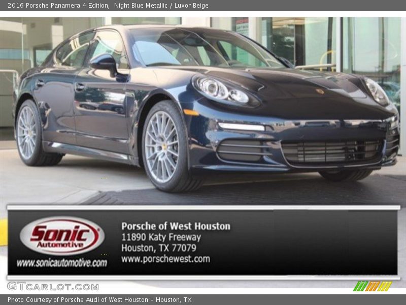 Night Blue Metallic / Luxor Beige 2016 Porsche Panamera 4 Edition