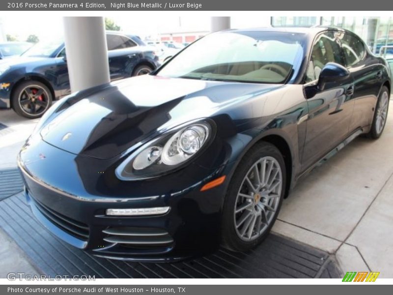 Night Blue Metallic / Luxor Beige 2016 Porsche Panamera 4 Edition