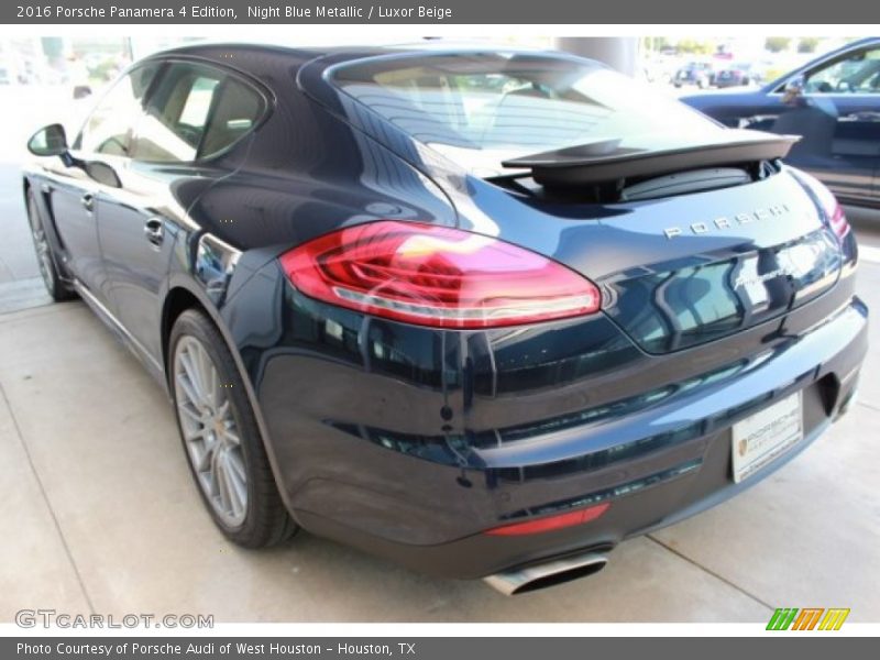 Night Blue Metallic / Luxor Beige 2016 Porsche Panamera 4 Edition