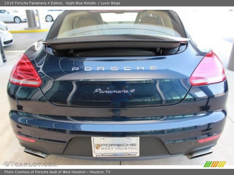 Night Blue Metallic / Luxor Beige 2016 Porsche Panamera 4 Edition