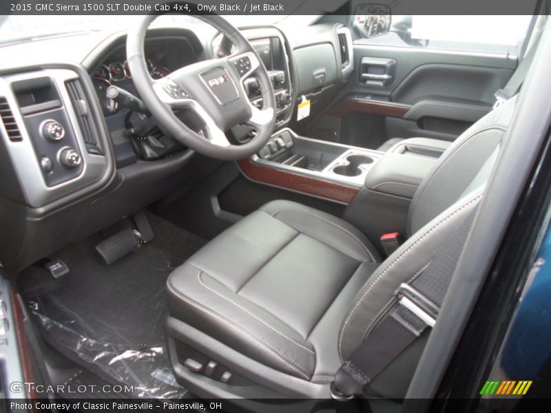 Onyx Black / Jet Black 2015 GMC Sierra 1500 SLT Double Cab 4x4