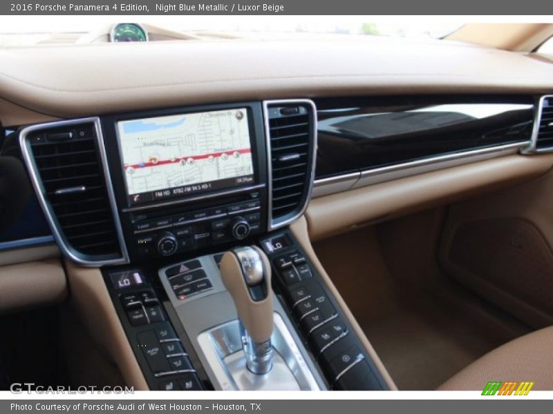 Night Blue Metallic / Luxor Beige 2016 Porsche Panamera 4 Edition