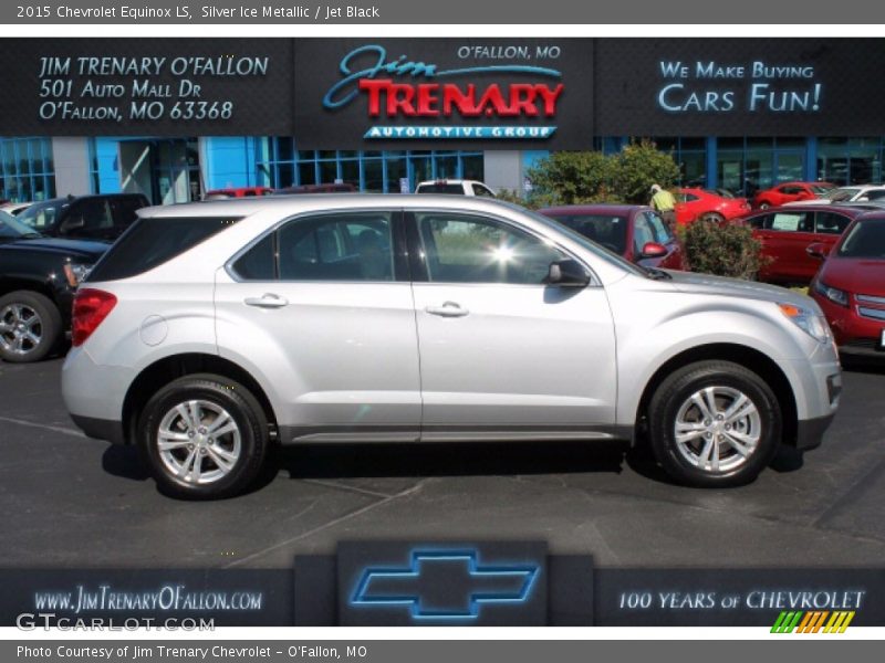 Silver Ice Metallic / Jet Black 2015 Chevrolet Equinox LS